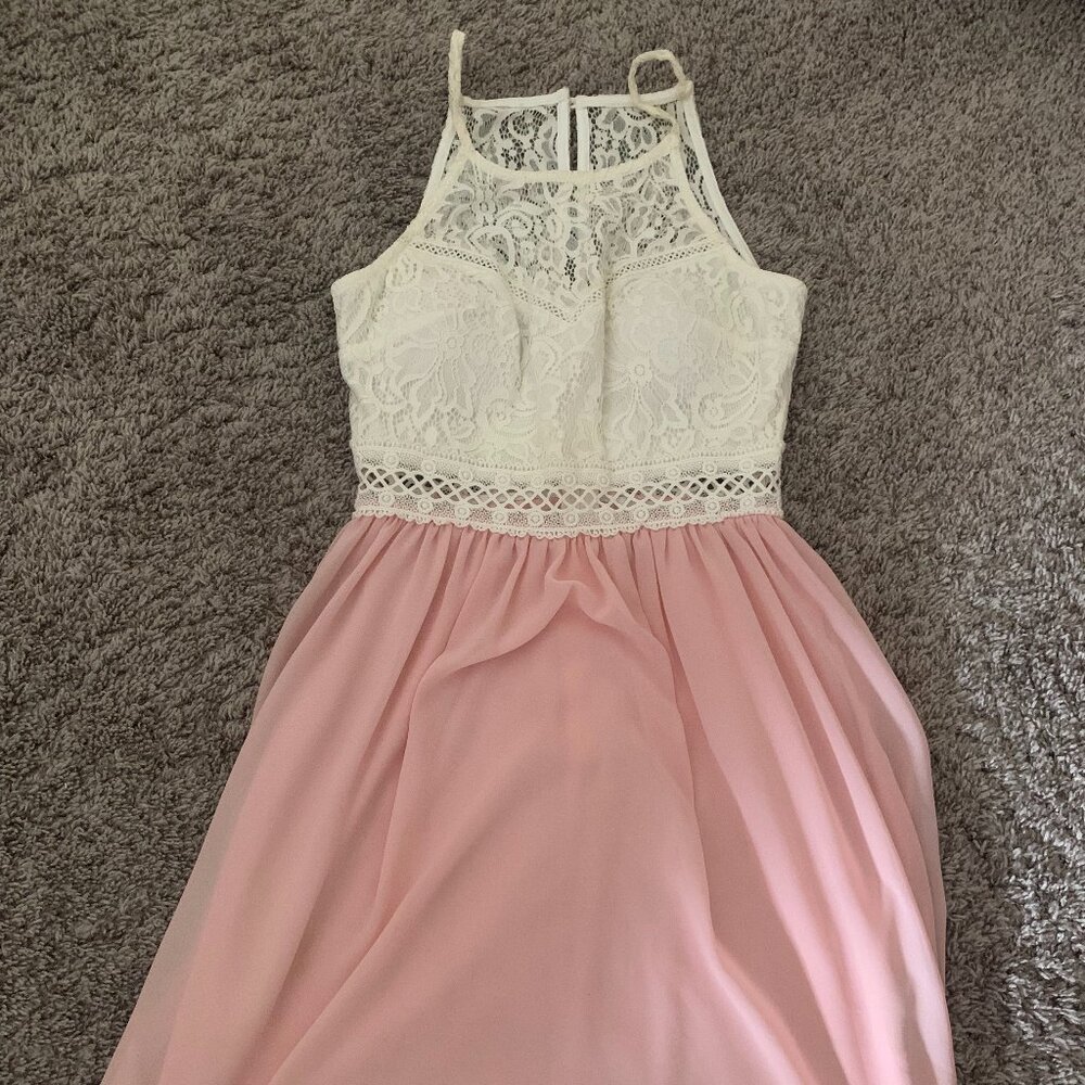 Pink and Lace Dress